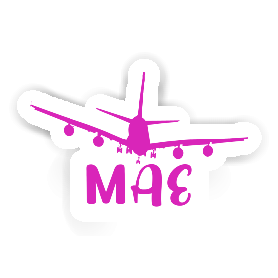 Mae Sticker Airplane Laptop Image