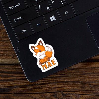 Sticker Sitting Fox Mae Notebook Image