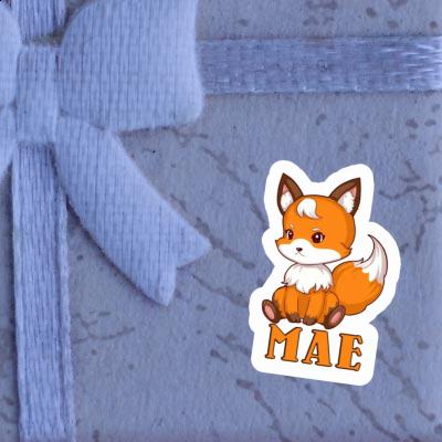 Sticker Sitting Fox Mae Notebook Image