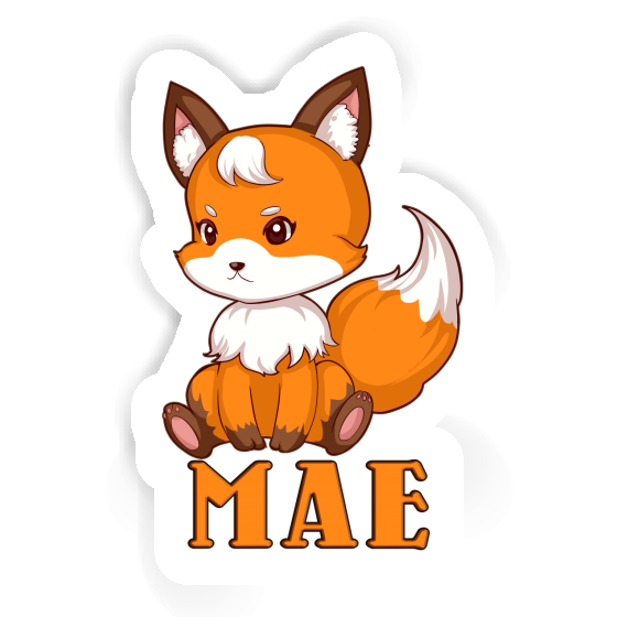 Sticker Sitting Fox Mae Image