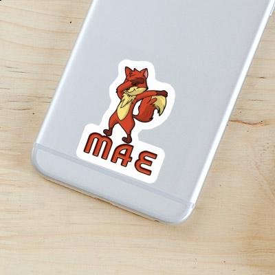 Dabbing Fox Sticker Mae Image