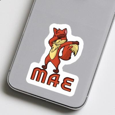 Dabbing Fox Sticker Mae Laptop Image