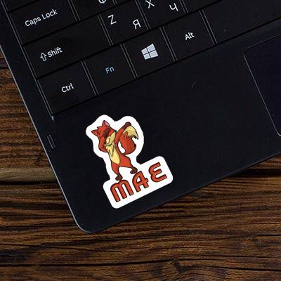 Dabbing Fox Sticker Mae Notebook Image