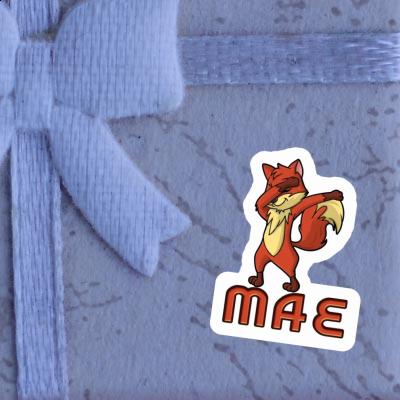 Dabbing Fox Sticker Mae Notebook Image