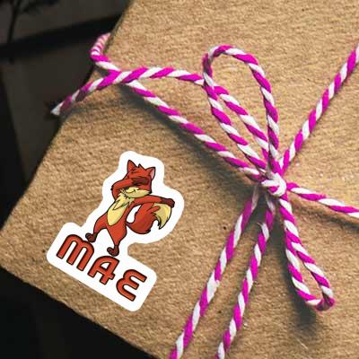 Dabbing Fox Sticker Mae Notebook Image