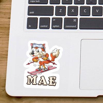 Skier Sticker Mae Laptop Image