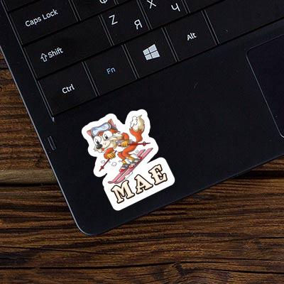 Skier Sticker Mae Laptop Image