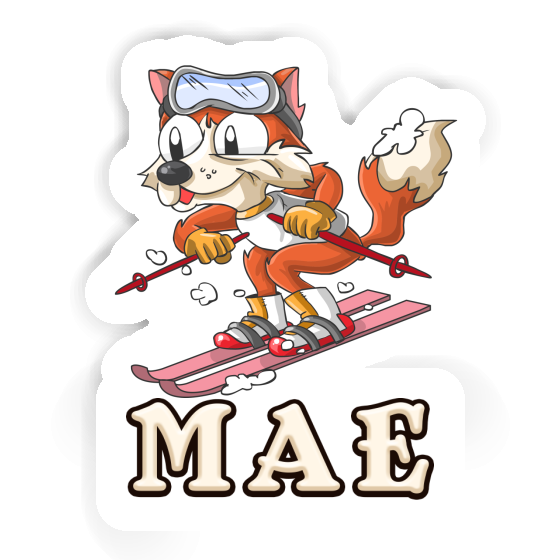 Skier Sticker Mae Notebook Image