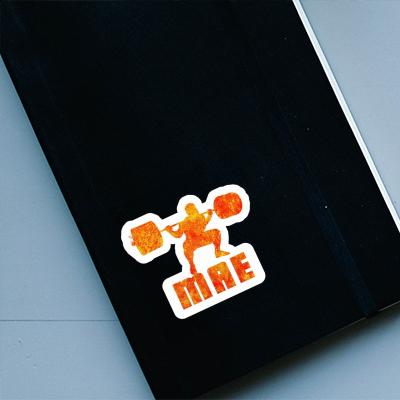 Sticker Mae Weightlifter Laptop Image