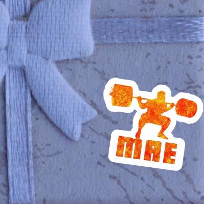 Sticker Mae Weightlifter Notebook Image