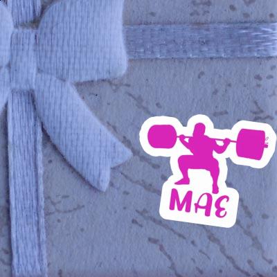 Weightlifter Sticker Mae Laptop Image