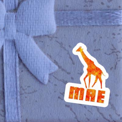 Girafe Autocollant Mae Notebook Image