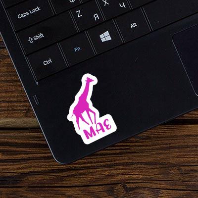 Giraffe Sticker Mae Laptop Image