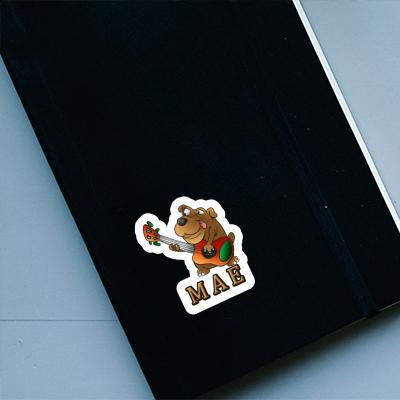 Sticker Mae Guitar Dog Gift package Image