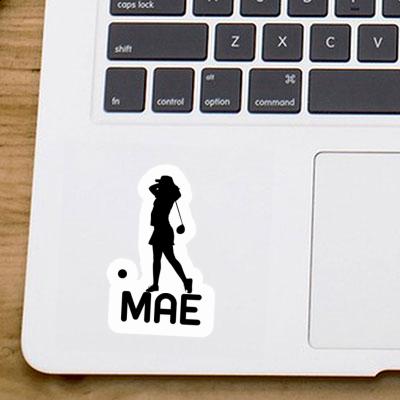 Sticker Mae Golfer Laptop Image