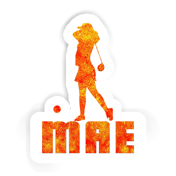 Mae Sticker Golfer Notebook Image