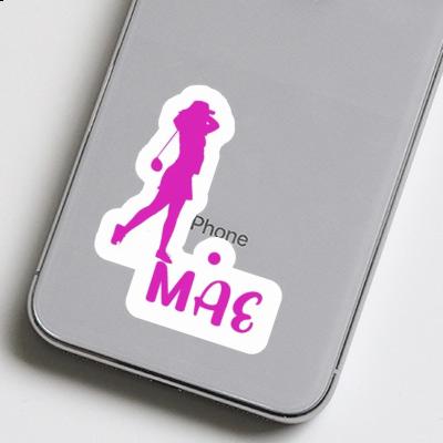 Golferin Sticker Mae Notebook Image