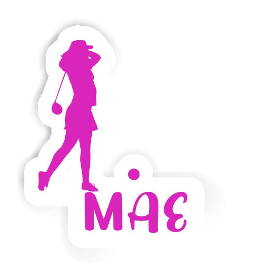 Golfer Sticker Mae Laptop Image