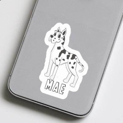 Mae Autocollant Chien Grand Danois Notebook Image