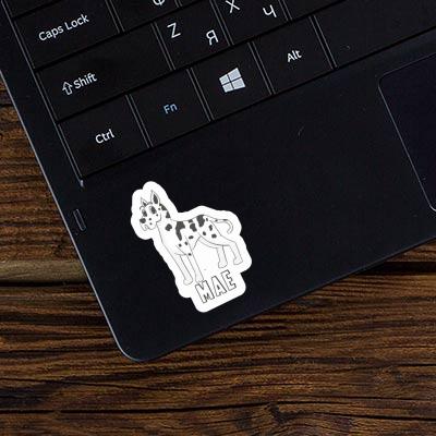 Sticker Mae Great Dane Dog Laptop Image