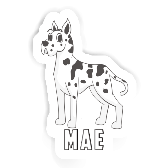 Sticker Mae Great Dane Dog Notebook Image