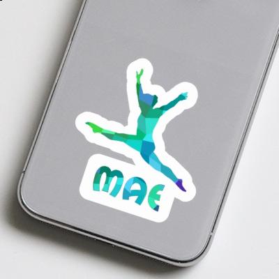 Gymnast Sticker Mae Notebook Image