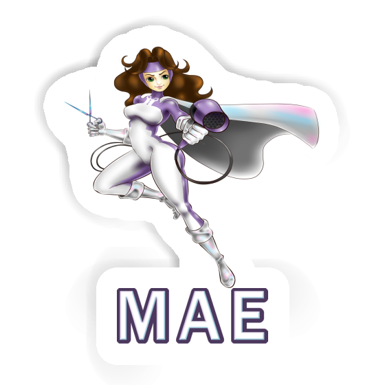 Sticker Mae Hairdresser Notebook Image