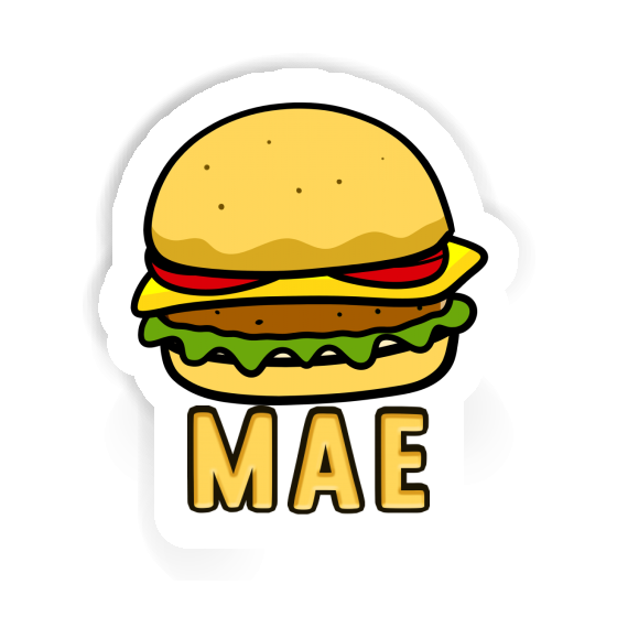 Hamburger Autocollant Mae Notebook Image