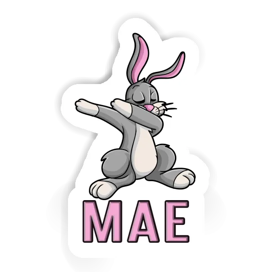 Sticker Dabbing Hare Mae Notebook Image