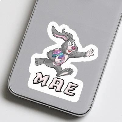 Lapin de rugby Autocollant Mae Notebook Image