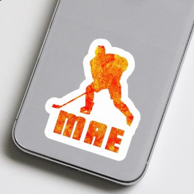 Mae Sticker Hockey Player Notebook Image