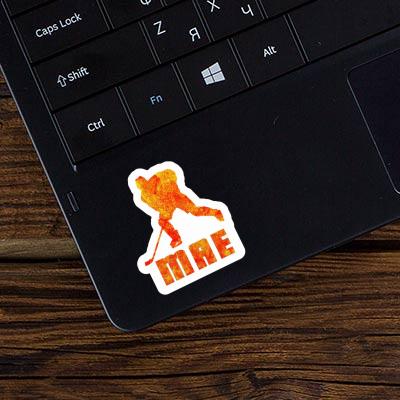 Mae Sticker Hockey Player Laptop Image