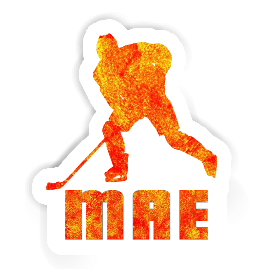 Mae Sticker Hockey Player Image