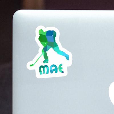 Mae Sticker Hockey Player Laptop Image