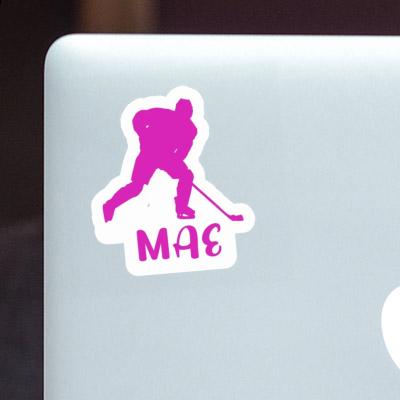 Sticker Mae Hockey Player Laptop Image