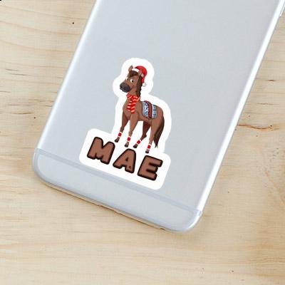 Sticker Mae Christmas Horse Laptop Image