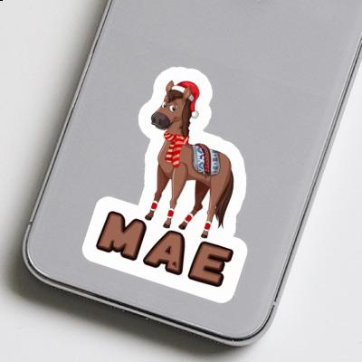 Sticker Mae Christmas Horse Laptop Image