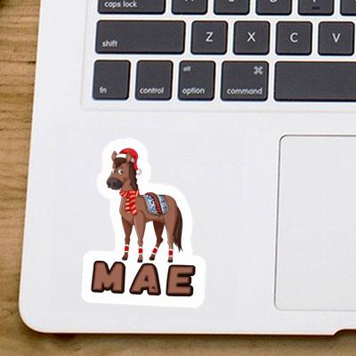 Sticker Mae Christmas Horse Notebook Image