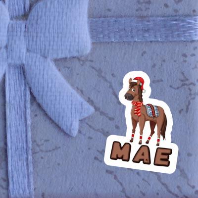 Sticker Mae Christmas Horse Image