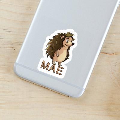 Standing Hedgehog Sticker Mae Notebook Image