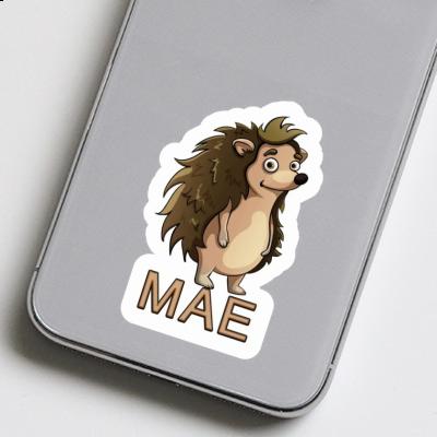 Standing Hedgehog Sticker Mae Laptop Image