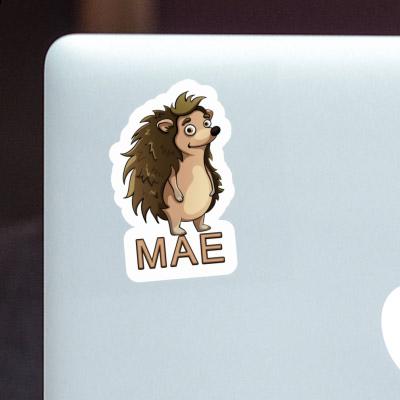 Standing Hedgehog Sticker Mae Laptop Image