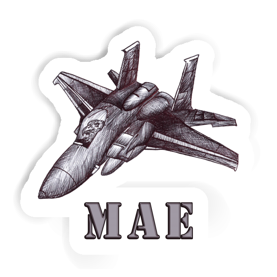 Sticker Airplane Mae Notebook Image