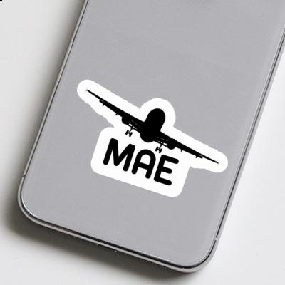 Sticker Mae Airplane Image