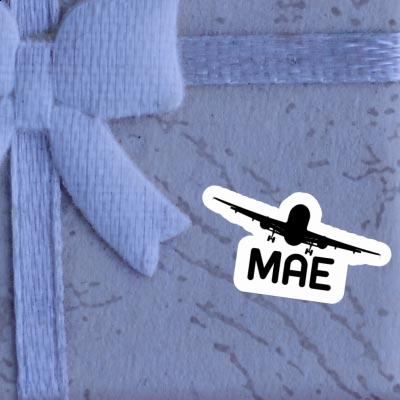 Sticker Mae Airplane Image