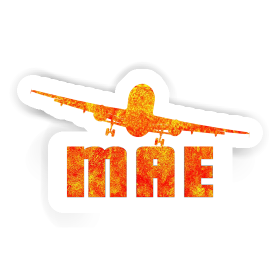 Mae Sticker Airplane Image