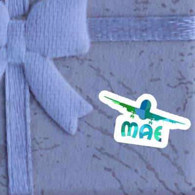 Sticker Airplane Mae Notebook Image