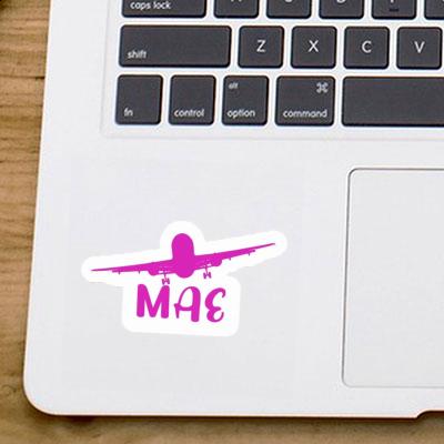 Mae Sticker Airplane Laptop Image