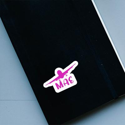 Mae Sticker Airplane Notebook Image