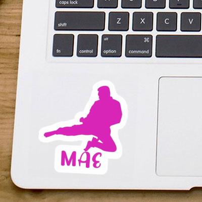 Mae Sticker Karateka Notebook Image